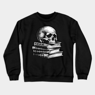 Skull and Books Crewneck Sweatshirt
